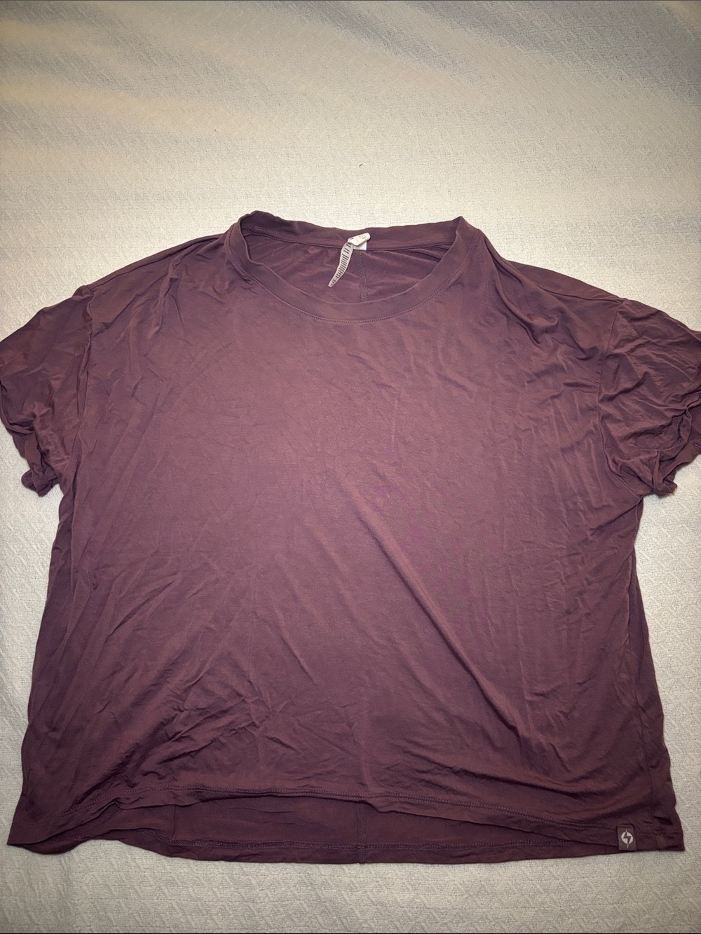 POPFLEX Plum Short Sleeve Crewneck Tee